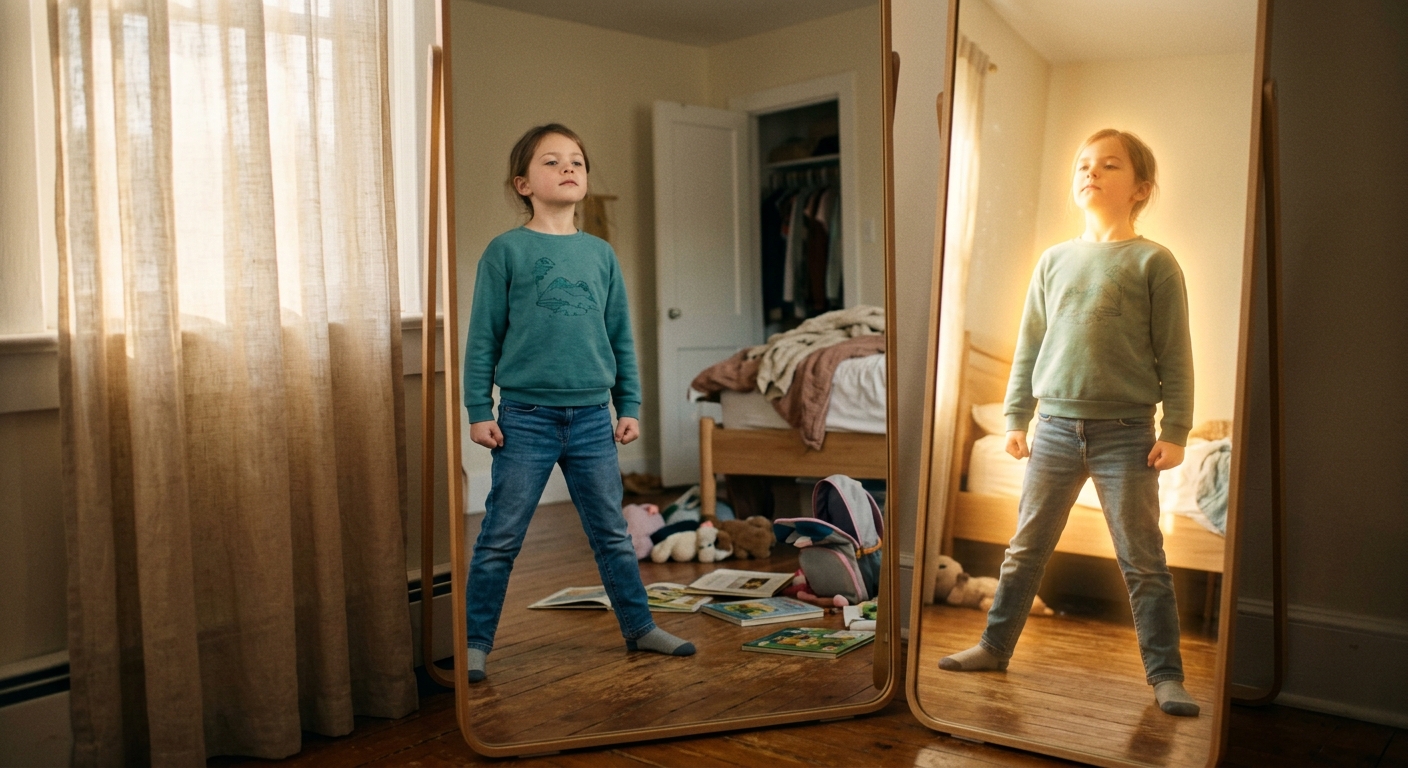 Superhero Posture — Practicing Confidence in the Mirror