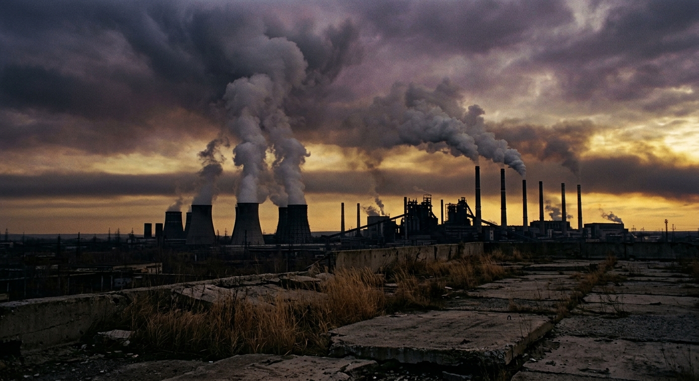 Atmospheric Damage — Industrial Emissions and Warming Sky